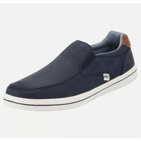 Izod Men's Slip On Casual Shoe Navy - Picture 2 of 6